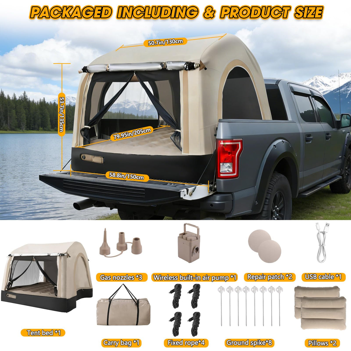 TIPHOPE packed tent in carry bag showing compact transport convenience