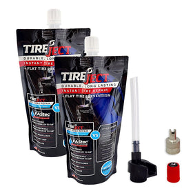 TireJect front packaging showing kit contents and benefits