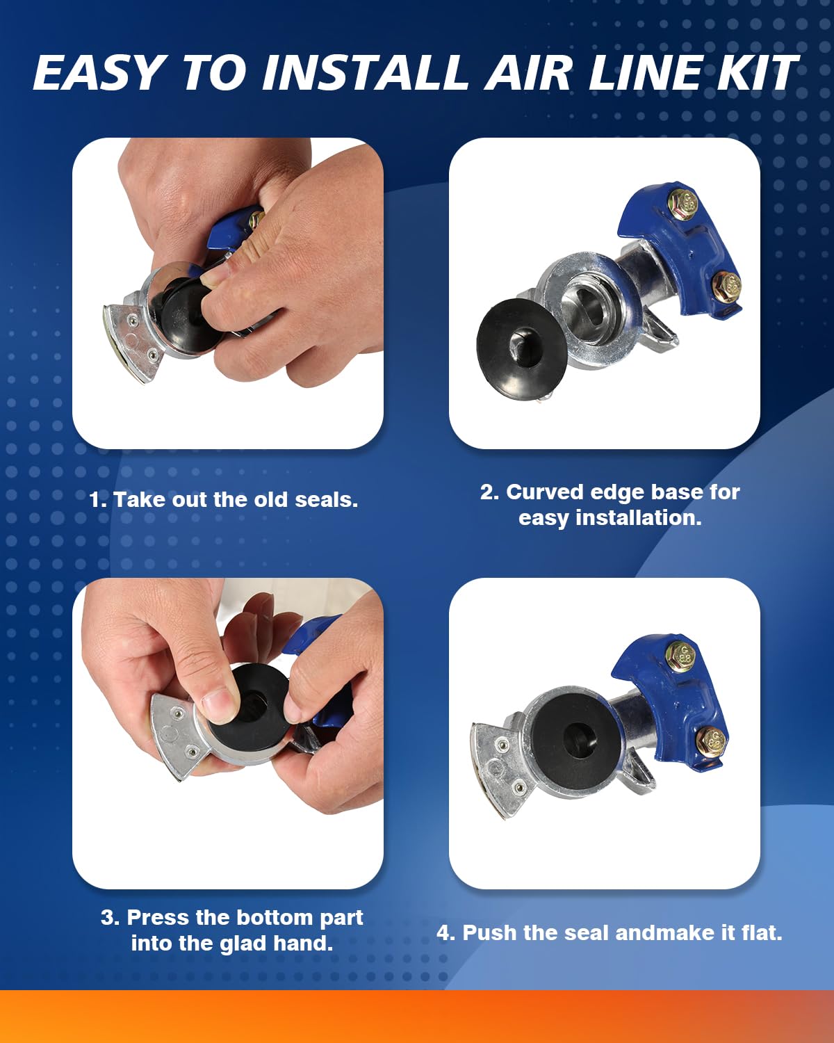 TIROL spring coil protector with spare gasket highlighting anti-kink protection and quick-replace benefit