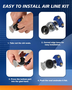 TIROL spring coil protector with spare gasket highlighting anti-kink protection and quick-replace benefit