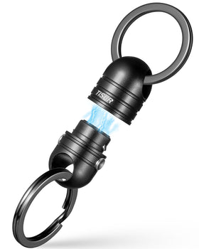 TISUR front view showing compact quick release keychain and benefits