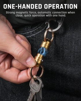 TISUR rotation demo showing 360-degree swivel that prevents key tangling
