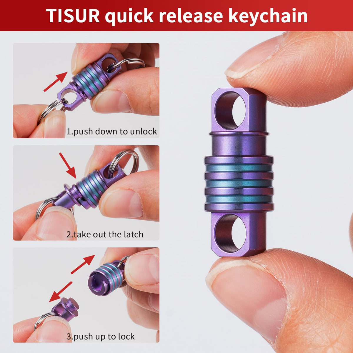TISUR swivel mechanism detail showing smooth rotation benefit