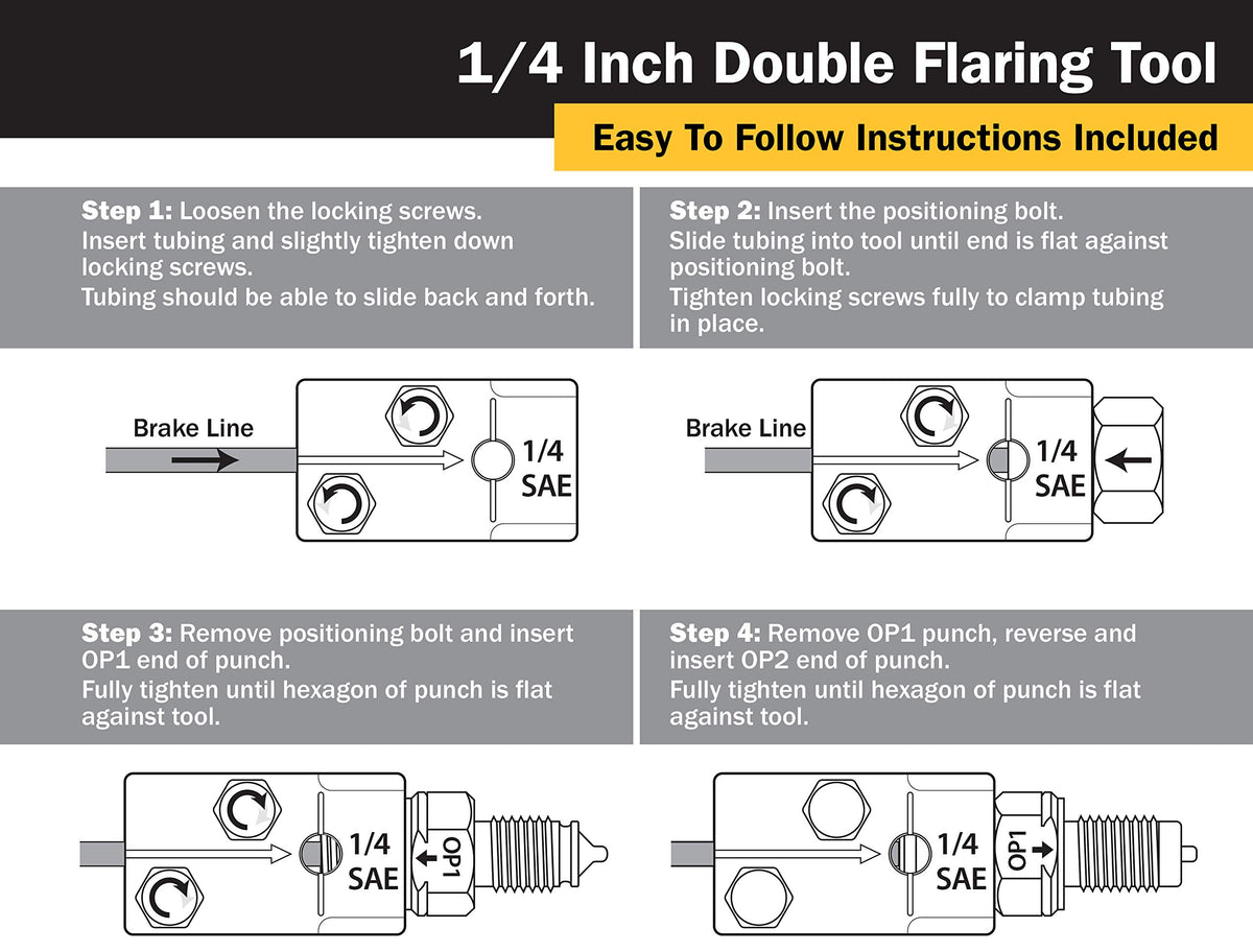 Titan 51515 kit layout with positioning bolt and lubricant for complete flare setup