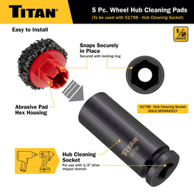 Titan 51799 removing corrosion from rotor face, improving wheel mounting contact