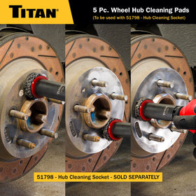 Titan 51799 pads in a workshop setting with tools, practical for professional use
