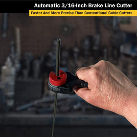 Titan 85510 cutting brake line on vehicle illustrating on-vehicle convenience