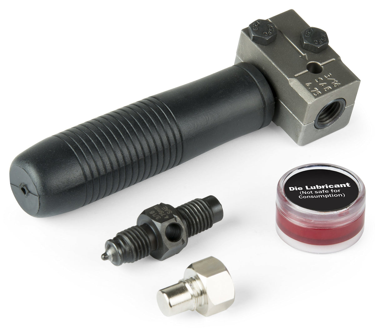 Titan front overview showing compact flaring tool kit for on-vehicle repairs and ease