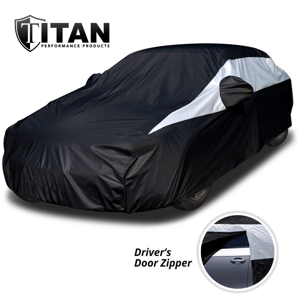 Titan cover driver-side zipper visible offering quick entry convenience