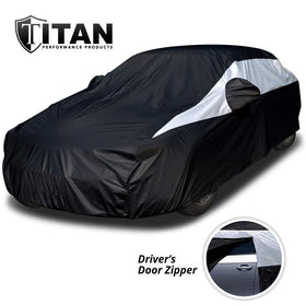 Titan cover driver-side zipper visible offering quick entry convenience