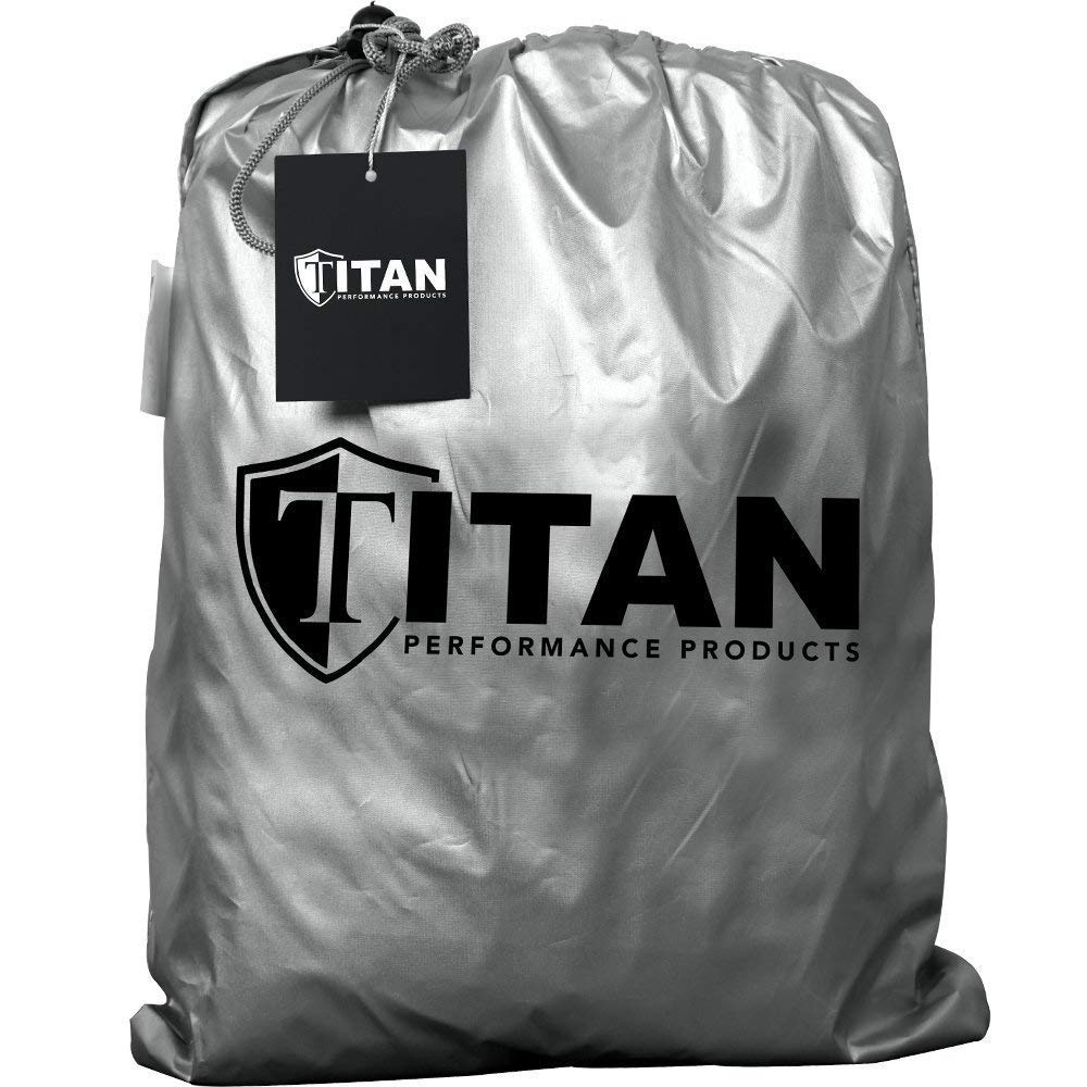 Titan cover on driveway in residential setting offering everyday protection