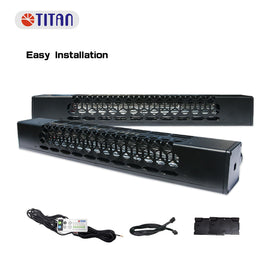 TITAN installed in RV side vent improving refrigerator cooling