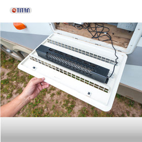 TITAN fan in campground scene enabling reliable fridge performance