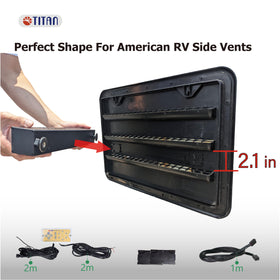 TITAN robust mounting bracket detail for secure RV installation