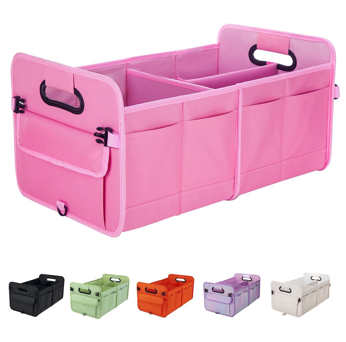 titiyiof pink front view showing sturdy organizer and neat storage benefit
