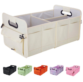 titiyiof front view beige organizer showing compartments and neat storage benefit