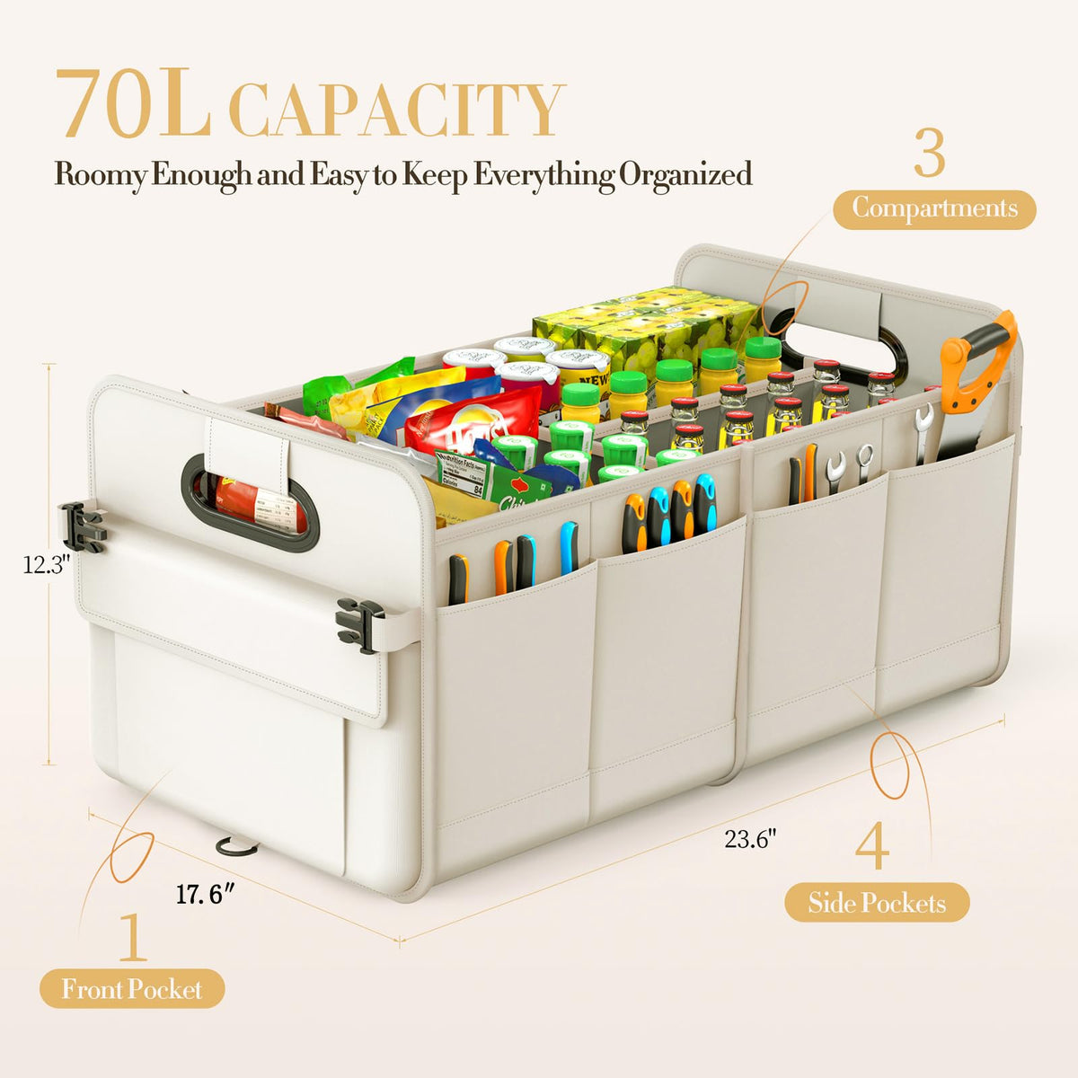 titiyiof interior with removable dividers demonstrating customizable organization