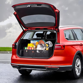 titiyiof lifestyle shot on roadtrip, organizes gear for easy access