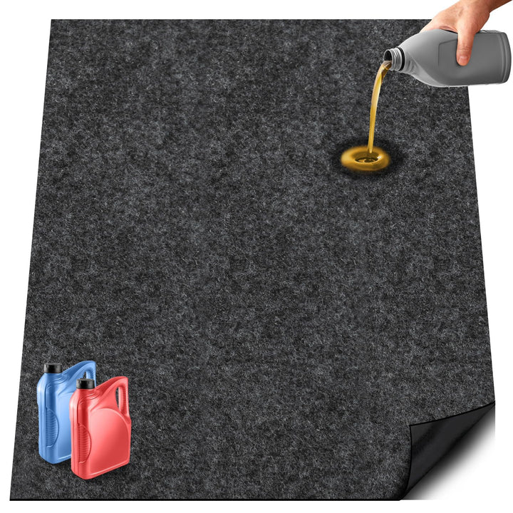 TIXANF front view of 60x72 garage mat showing full coverage and protection