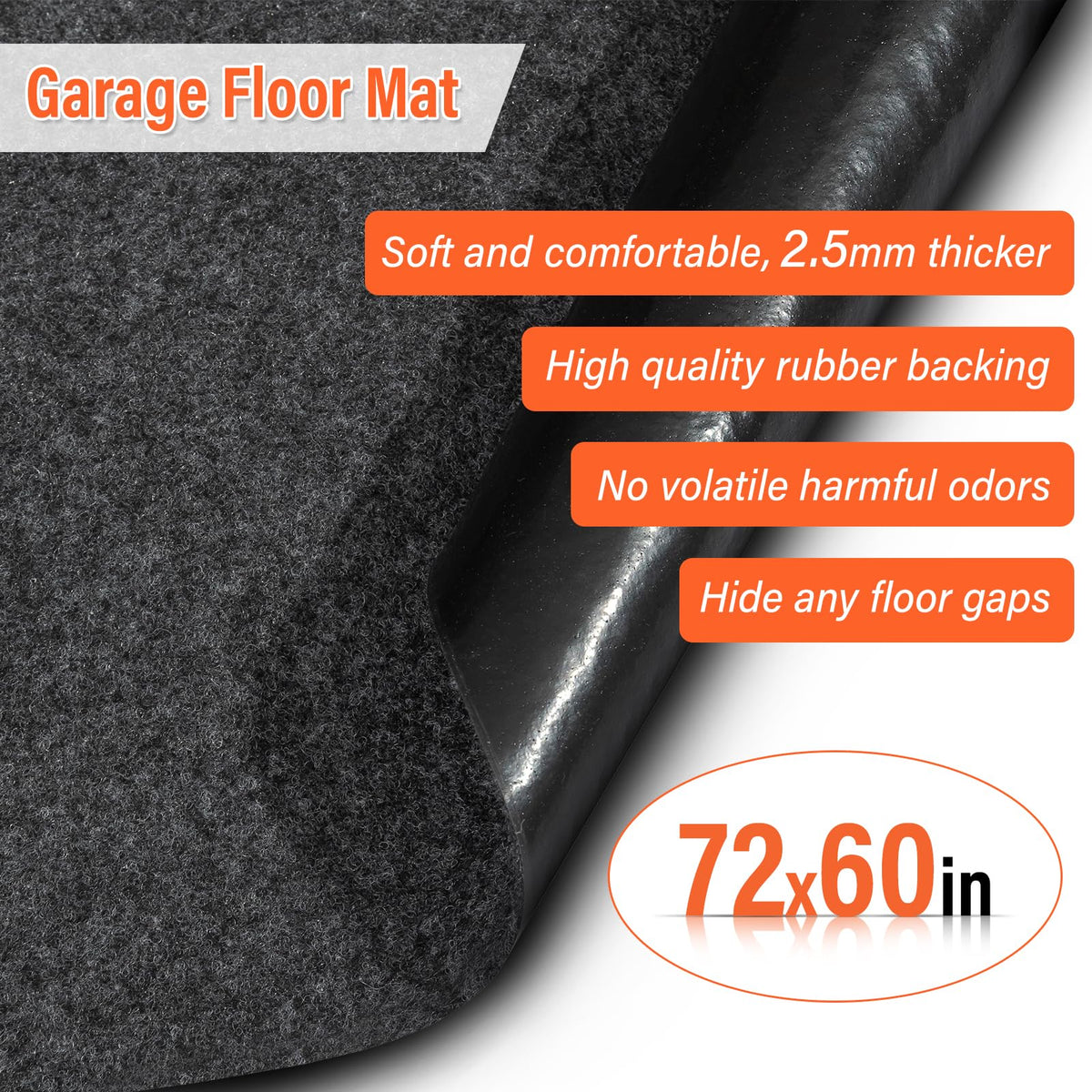 TIXANF mat placed under car catching oil stains during maintenance