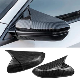 TKREENO front view of mirror caps showing clean fit and brand polish