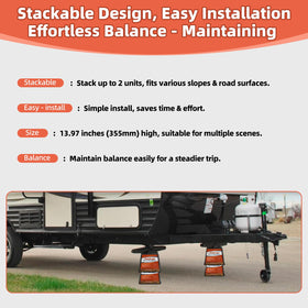 Tlaleikejia two blocks stacked illustrating extra height and secure leveling