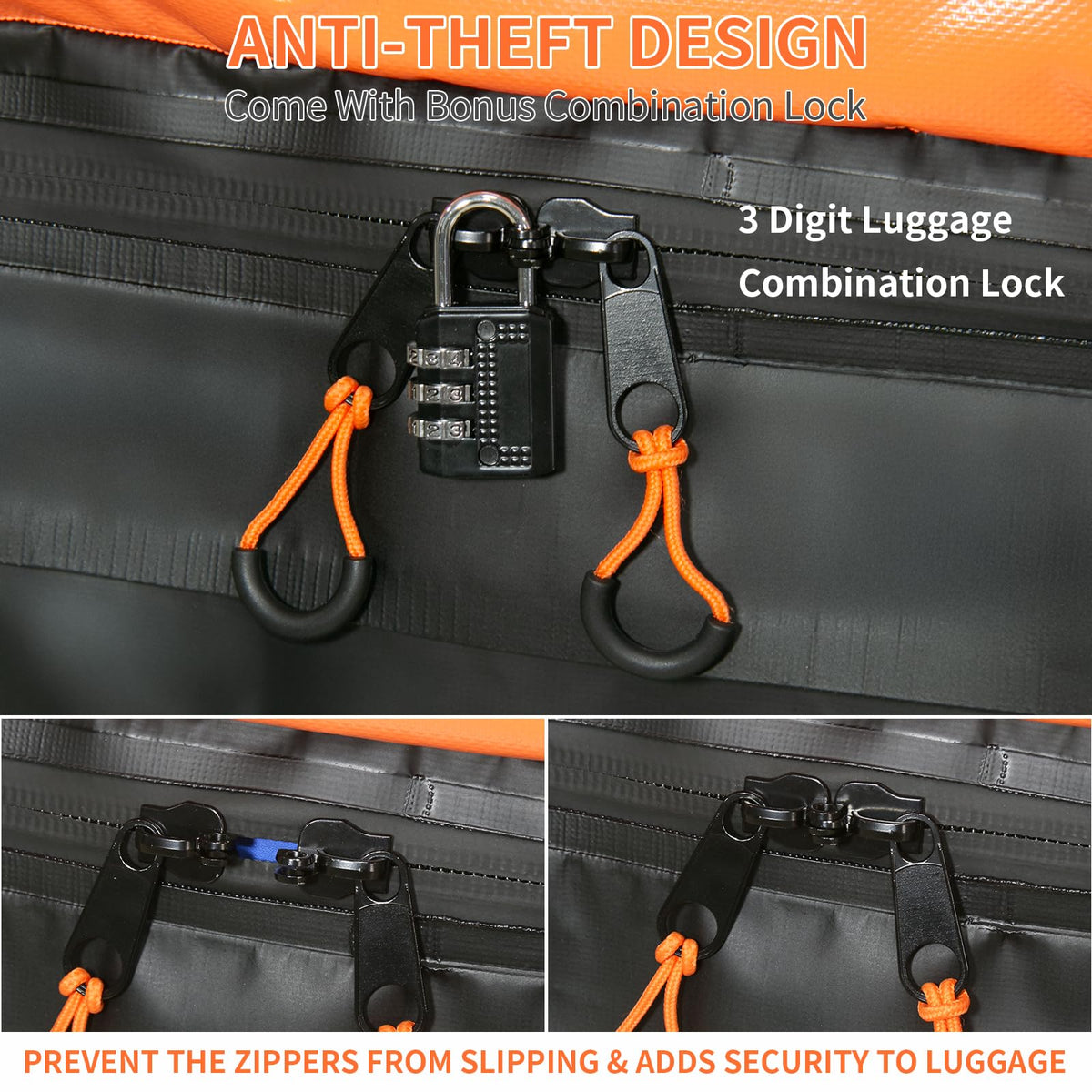 Tldcdte rooftop cargo bag mounted on an SUV roof showing secure fit