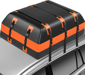 Tldcdte front view of rooftop bag showing large capacity and weather protection