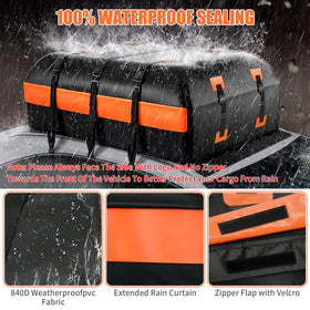 Tldcdte reinforced straps and door hooks securing rooftop bag for safe travel