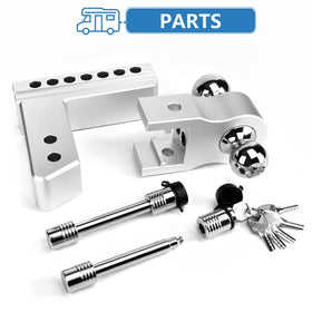 Tlvuvmo anti-theft pins and six keys detail showing convenience and theft protection