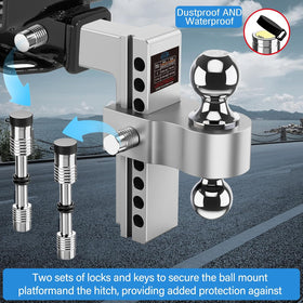 Tlvuvmo anti-theft locks and six keys displayed showing security advantage