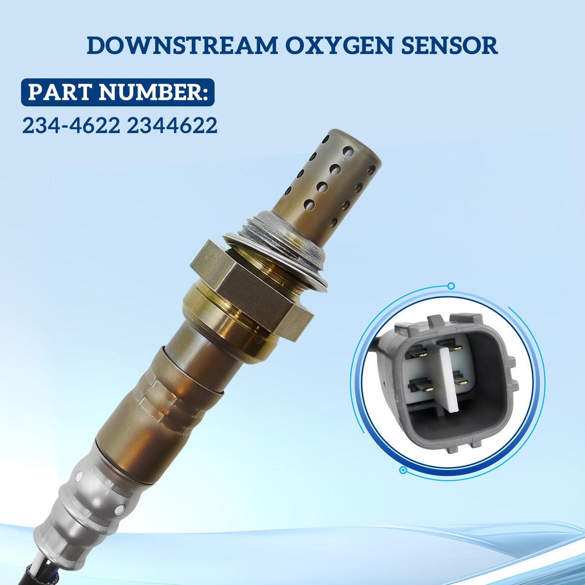 TLYZSCGKZY downstream sensor close-up showing robust construction and long life
