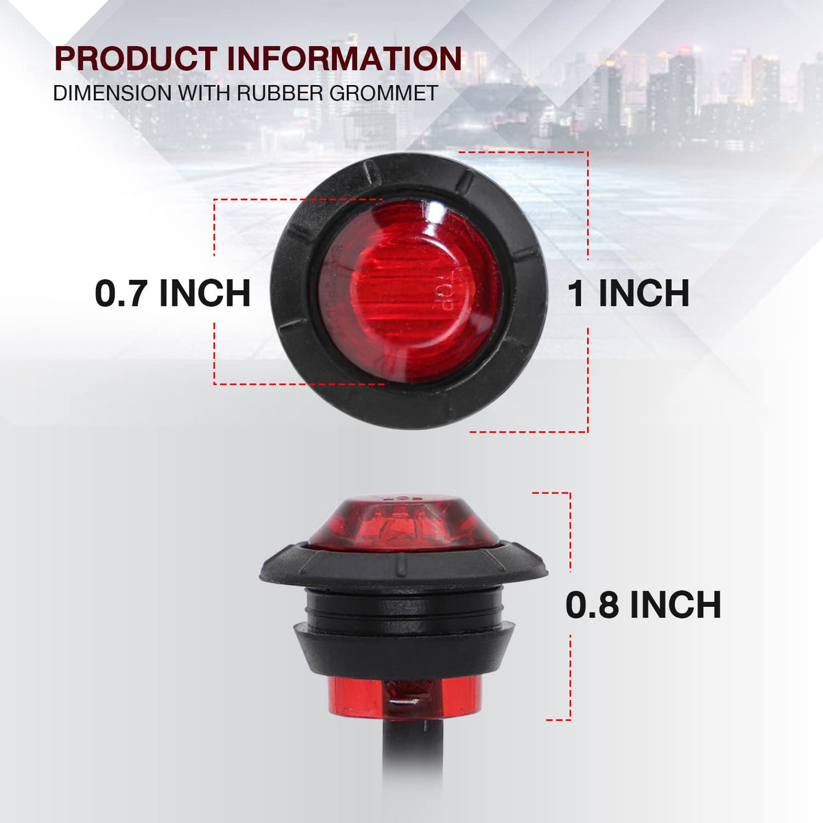 TMH wiring detail with black and white leads visible for easy 12V hookup benefit