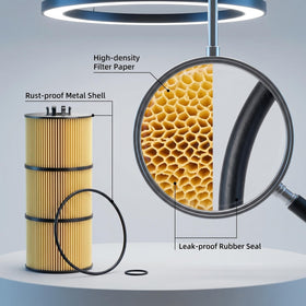 TMLGB oil filter LF17511 metal canister protecting bearings and oil passages
