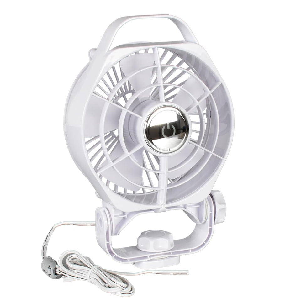 TN TONNY front view fan mounted showing compact design and quiet airflow