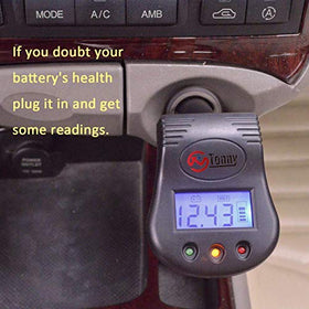 TN TONNY plugged into dashboard socket demonstrating quick diagnostics benefit