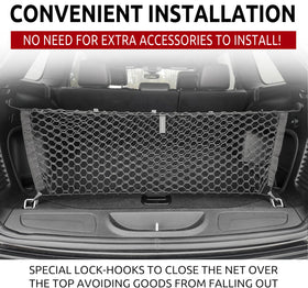 TN TrunkNets close-up netting texture shows durable elastic polypropylene
