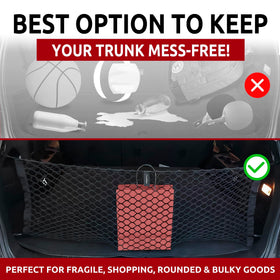TN TrunkNets folded flat in trunk demonstrating compact storage convenience