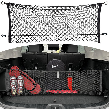 TN TrunkNets front view showing full trunk net installed and organized benefit