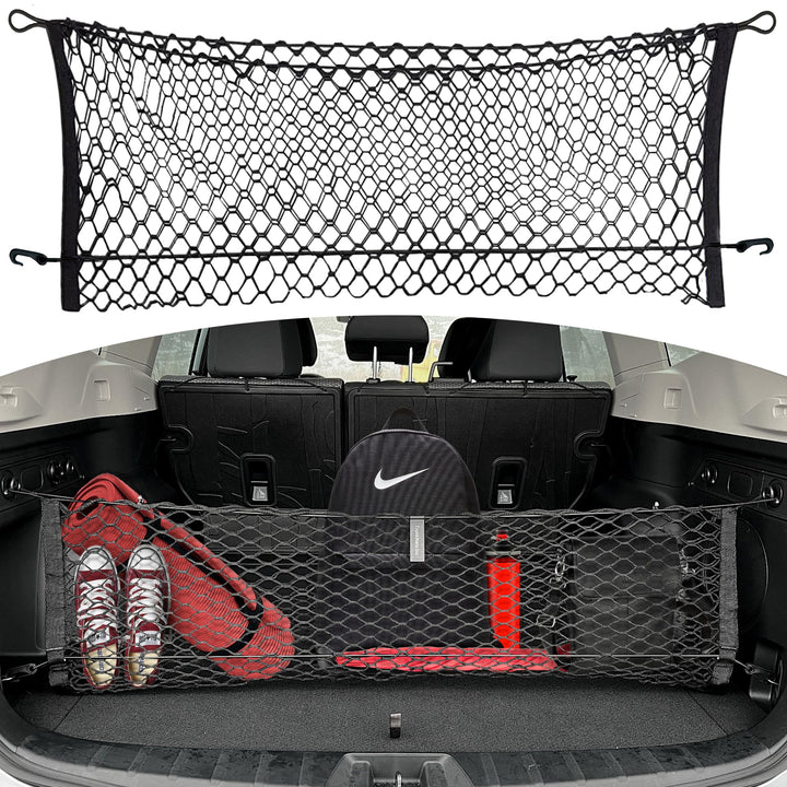 TN TrunkNets front view showing full trunk net installed and organized benefit