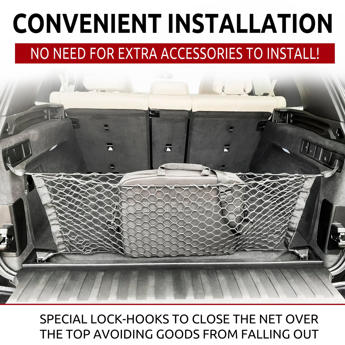 TN TrunkNets close-up of net weave showing durable polypropylene strength