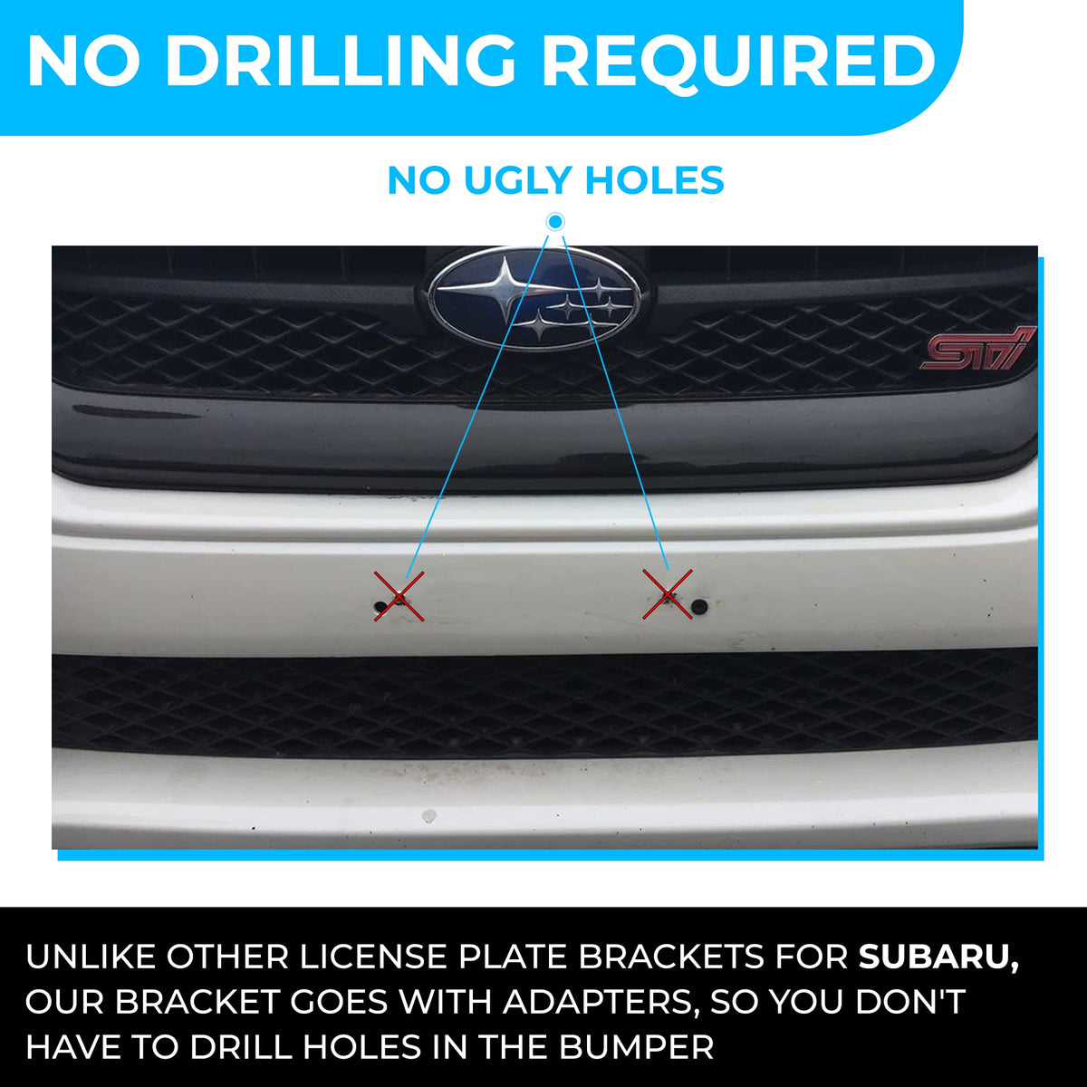 TN TrunkNets side profile showing bracket offset gap protecting paint and reducing rub marks