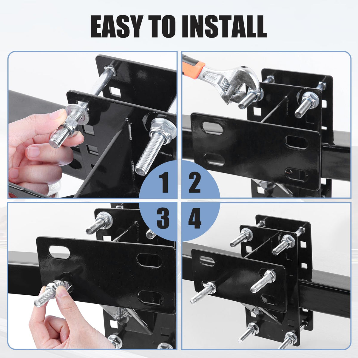 TNCZHYLX assorted bolts and hardware for easy no-drill installation