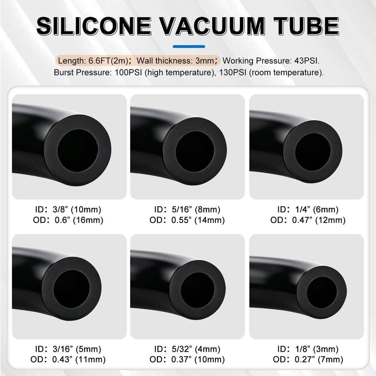 Tnisesm array of nylon connectors displayed to show compatibility options