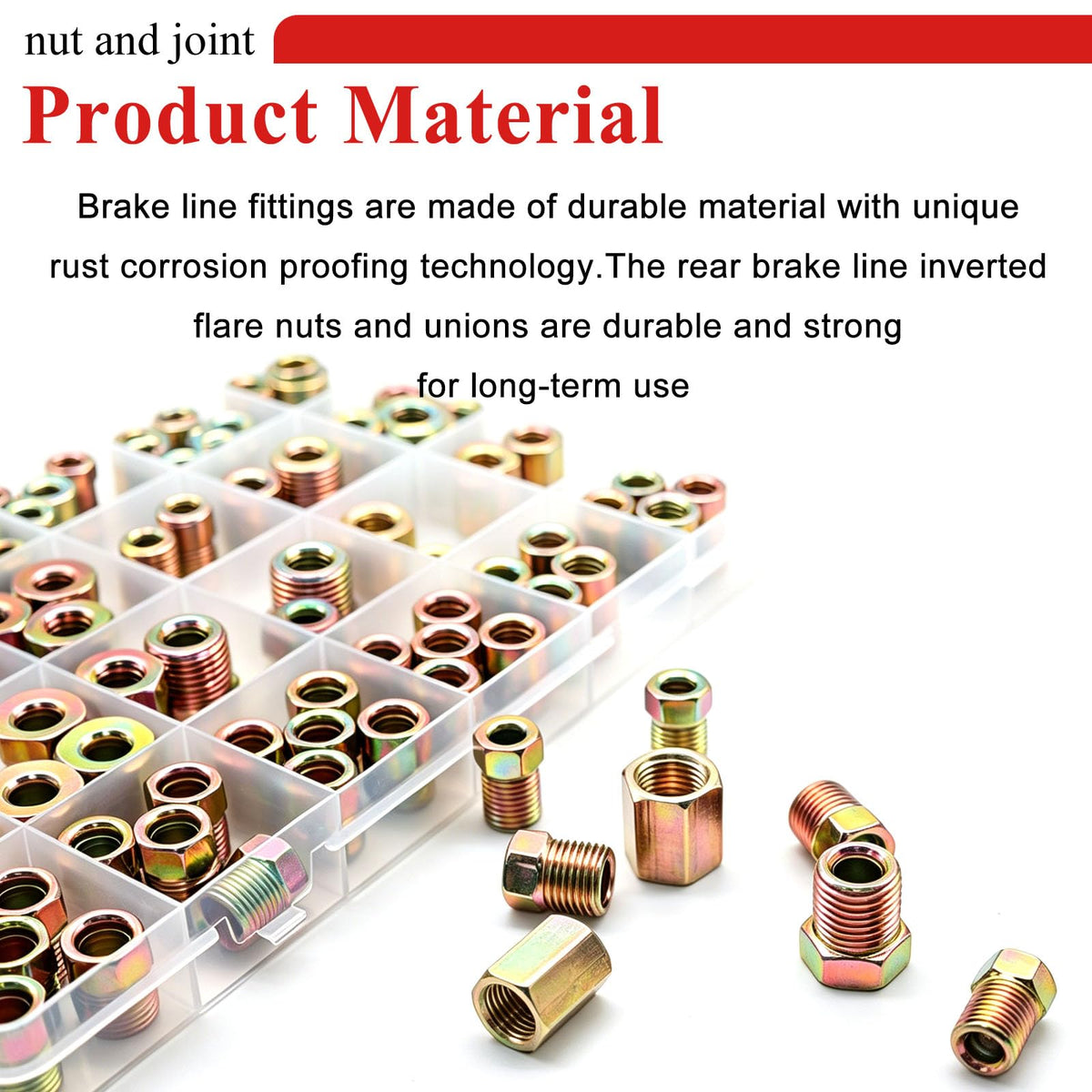 Tnisesm organized compartment box with labeled sections for fast parts identification