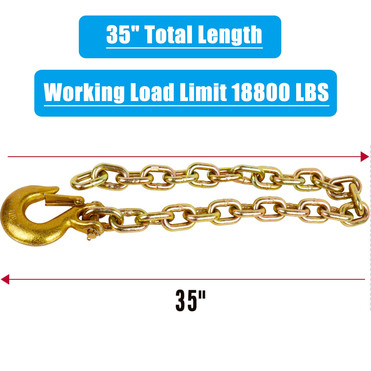 Tnyeobae crossed chains under hitch illustrating proper safety setup for stability