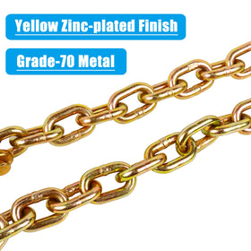 Tnyeobae chain link detail emphasizing Grade 70 alloy steel strength and durable construction
