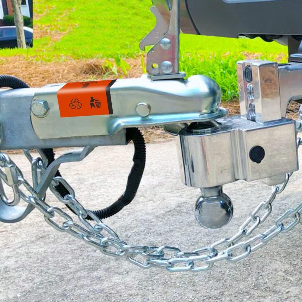 Tnyeobae chain beside ruler to show scale and correct length for small trailers