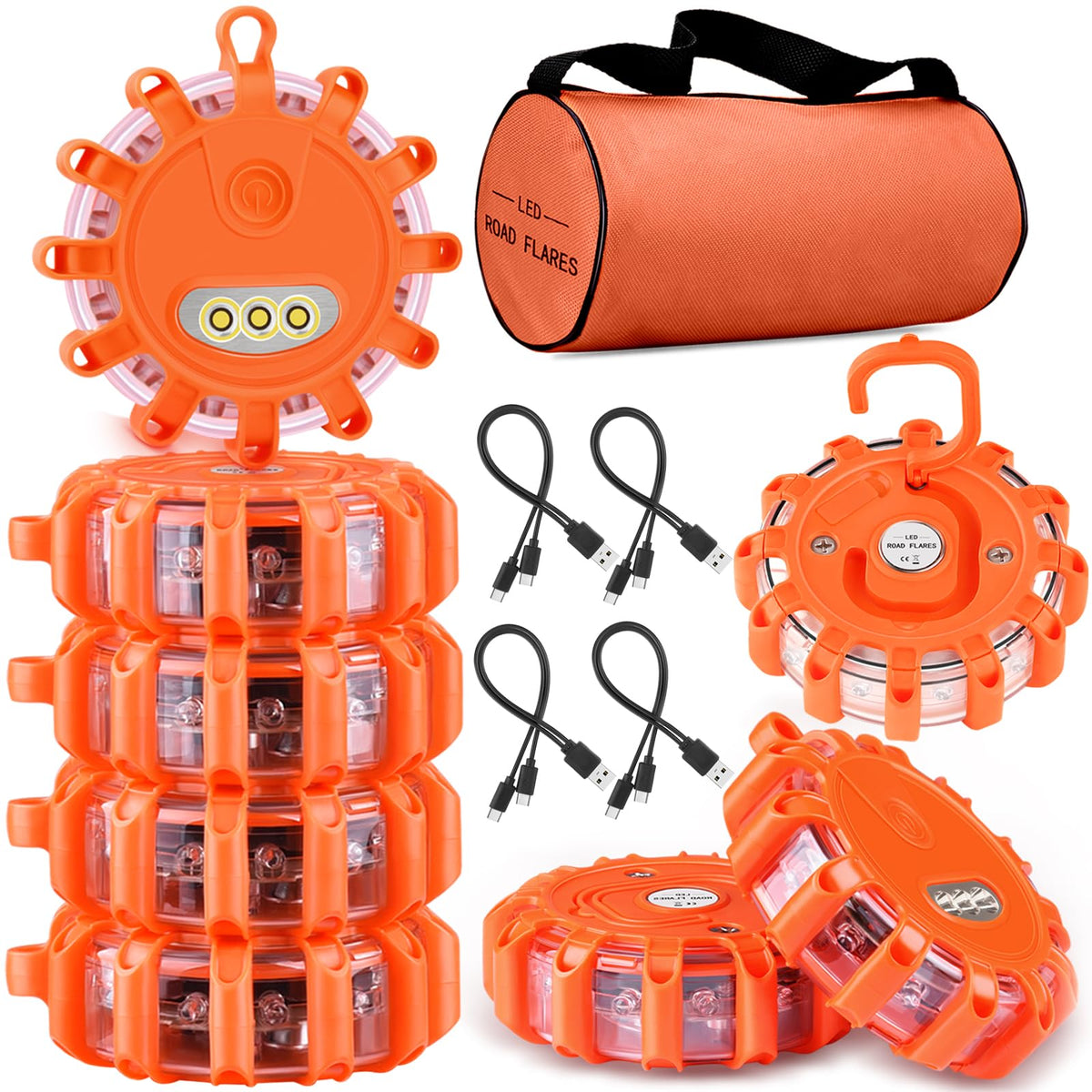 Tobfit front packaging showing eight flares and carrying bag for quick grab-and-go