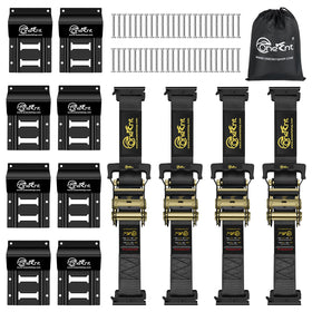TOBUMO front packaging showing full 4-piece strap and chock kit benefit of complete set
